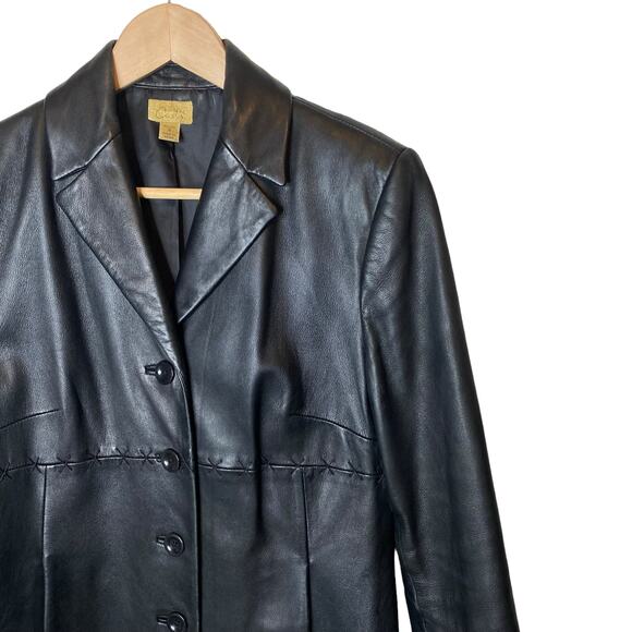 Caslon Vintage Leather Black Jacket - Picture 5 of 13